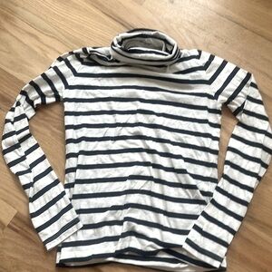 Crewcuts navy and white striped turtleneck size 14